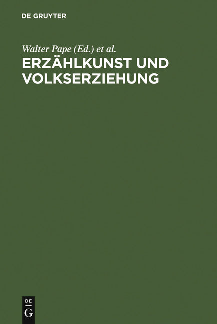 Erzählkunst und Volkserziehung (Reprint 2011) - Ingram