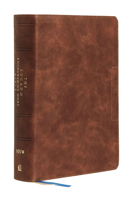 Niv, Lucado Encouraging Word Bible, Brown, Leathersoft, Comfort Print: Holy Bible, New International Version - Ingram