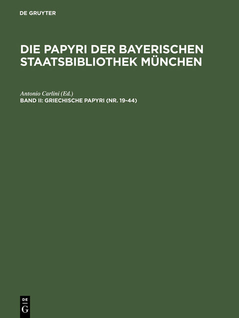 Griechische Papyri (NR. 19-44) (Reprint 2013) - Ingram