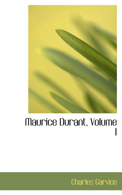 Maurice Durant, Volume I - Ingram