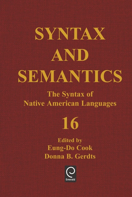 Syntax of Native American Languages - Ingram