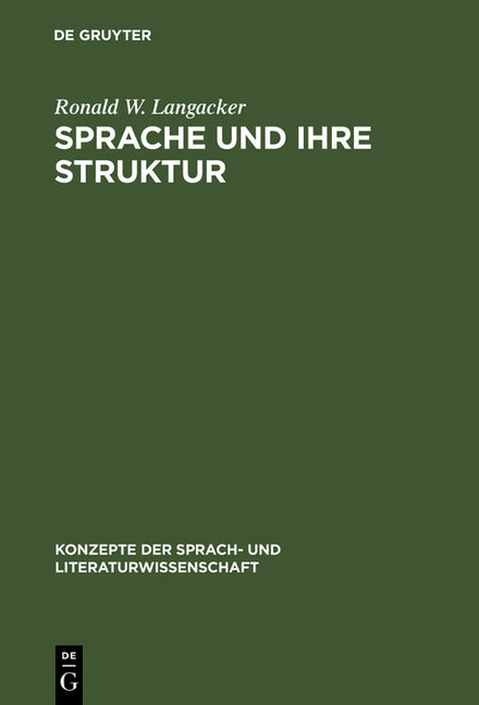 Sprache und ihre Struktur (2. Durchges. U. Erw. Aufl. Reprint 2016) - Ingram