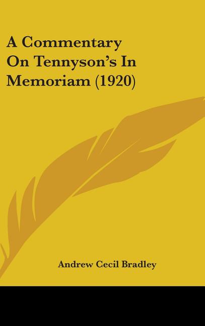 Commentary On Tennyson's In Memoriam (1920) - Ingram