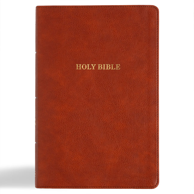 KJV Giant Print Reference Bible, Burnt Sienna Leathertouch, Indexed - Ingram