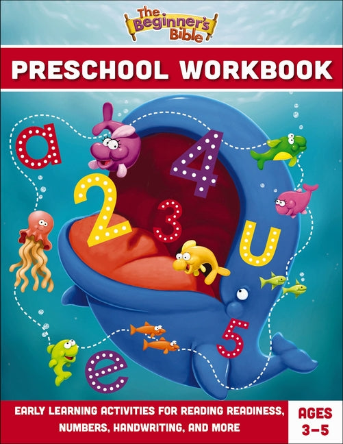 Beginner's Bible Preschool Workbook: Early Learning Activities for Reading Readiness, Numbers, Handwriting, and More - Ingram