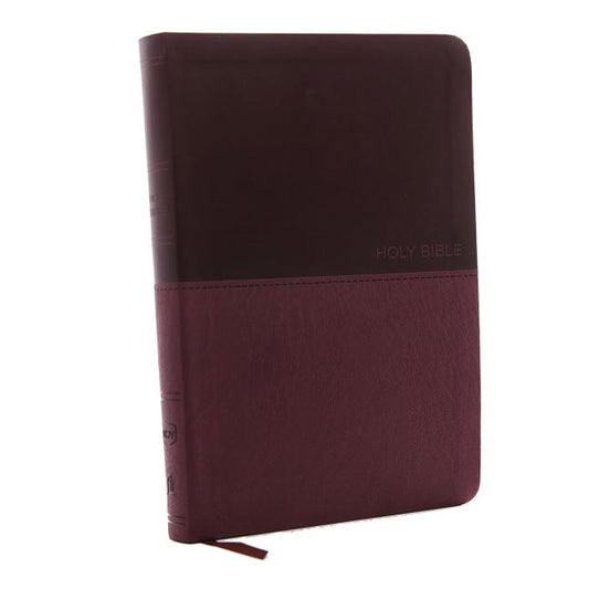NKJV, Value Thinline Bible, Large Print, Imitation Leather, Burgundy, Red Letter Edition - Ingram