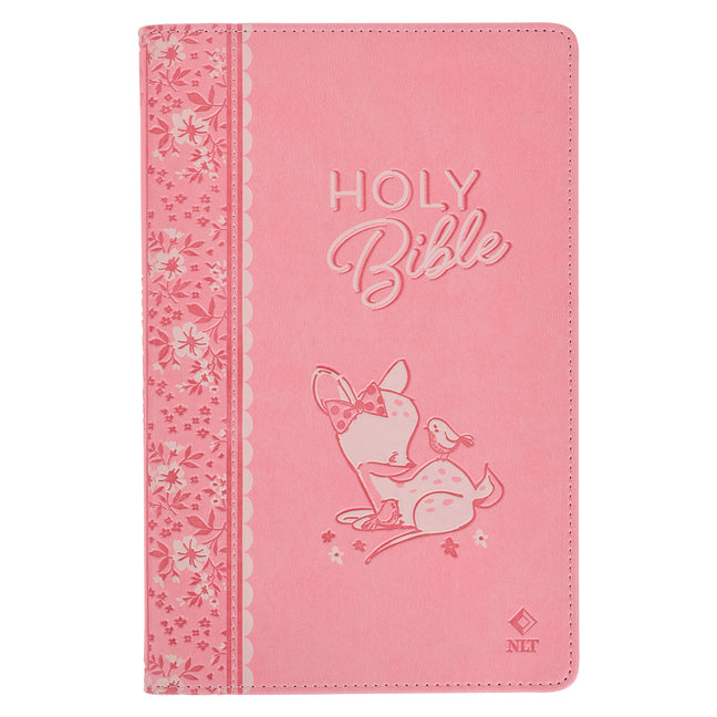 NLT Keepsake Holy Bible for Baby Girls Baptism Easter, New Living Translation, Pink - Ingram