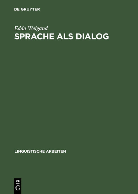 Sprache als Dialog (Reprint 2012) - Ingram