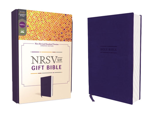 Nrsvue, Gift Bible, Leathersoft, Blue, Comfort Print - Ingram