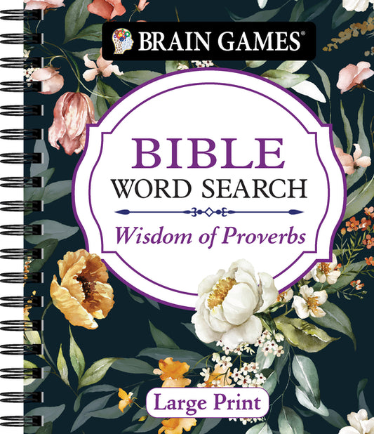 Brain Games - Bible Word Search: Wisdom of Proverbs Large Print - Ingram