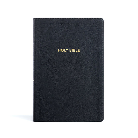 KJV Rainbow Study Bible, Black Leathertouch, Indexed - Ingram