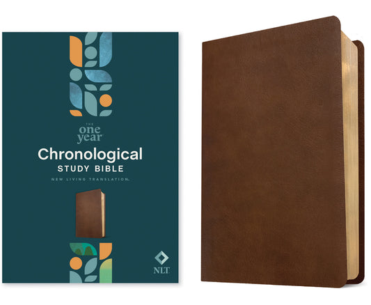 NLT One Year Chronological Study Bible (Leatherlike, Rustic Brown) - Ingram