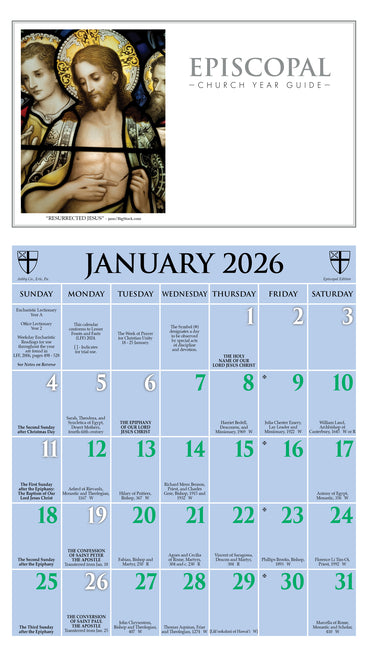 2026 Episcopal Church Year Guide Kalendar: January 2026 Through December 2026 - Ingram