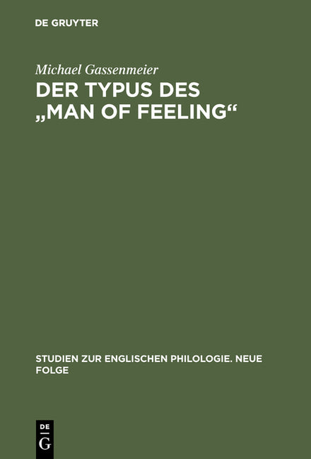 Typus des "man of feeling" (Reprint 2017) - Ingram