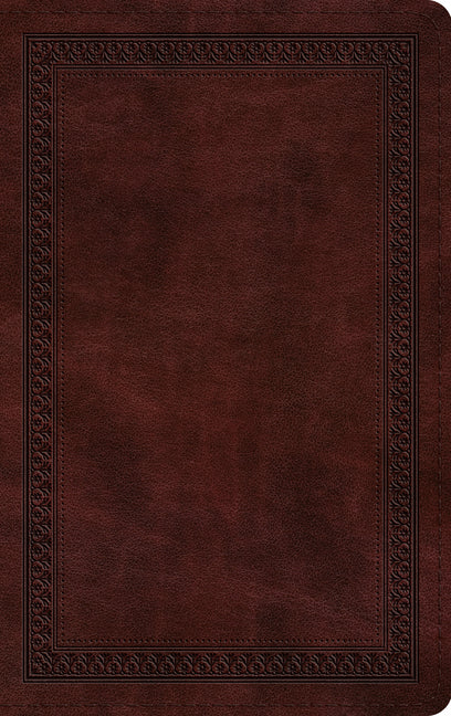 ESV Thinline Bible, Red Letter (Trutone, Mahogany, Border Design) - Ingram