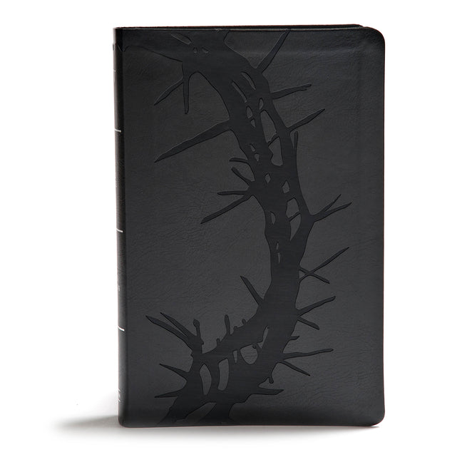 KJV Giant Print Reference Bible, Charcoal Leathertouch - Ingram