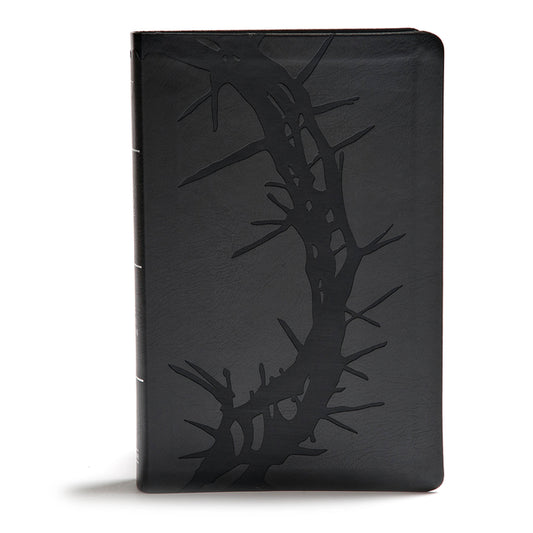 KJV Giant Print Reference Bible, Charcoal Leathertouch - Ingram