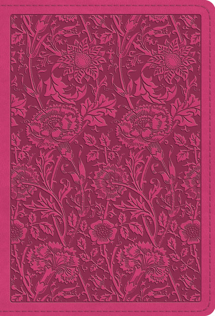 Large Print Compact Bible-ESV-Floral Design - Ingram