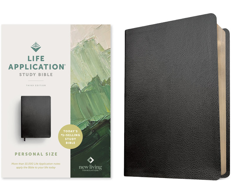 NLT Life Application Study Bible, Third Edition, Personal Size (Bonded Leather, Black, Red Letter) - Ingram