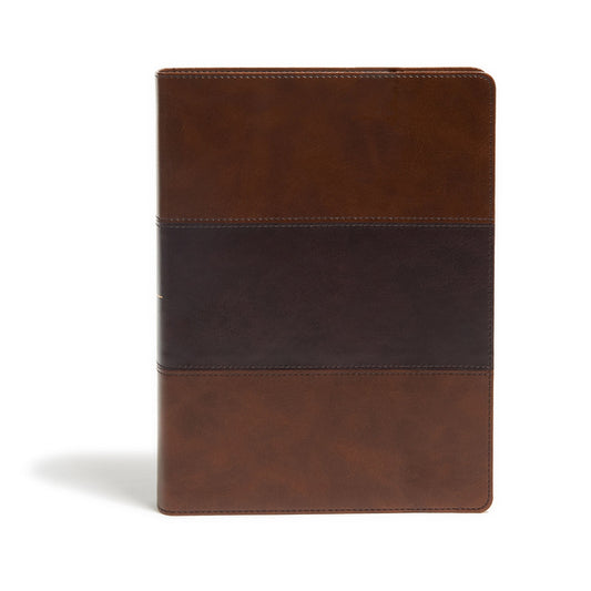 KJV Study Bible, Full-Color, Saddle Brown Leathertouch, Indexed - Ingram