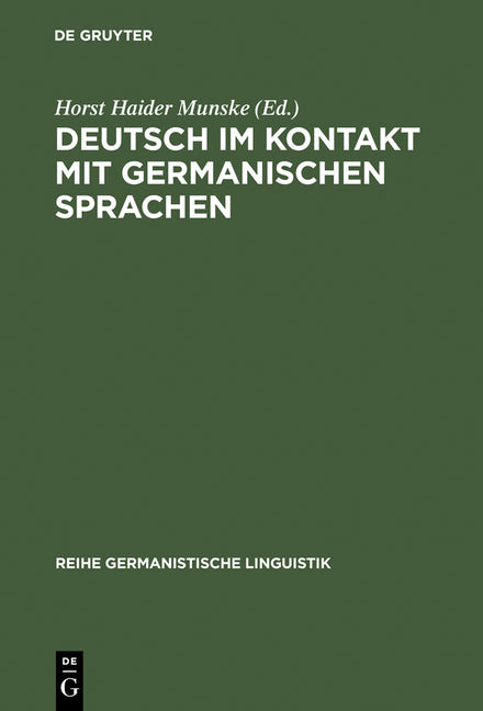 Deutsch im Kontakt mit germanischen Sprachen (Reprint 2012) - Ingram