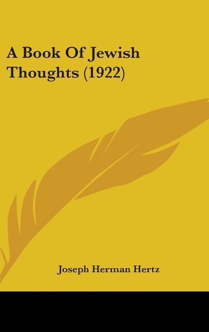 Book Of Jewish Thoughts (1922) - Ingram