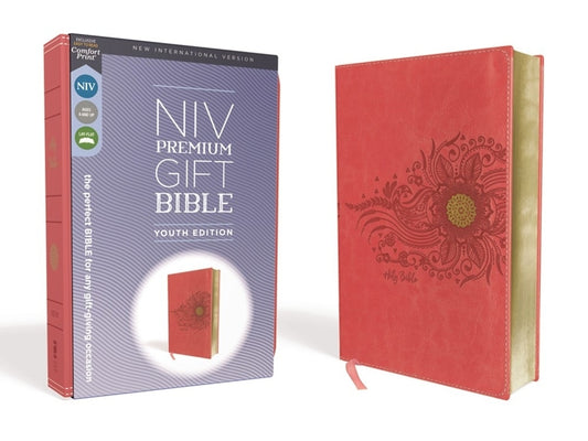 Niv, Premium Gift Bible, Youth Edition, Leathersoft, Coral, Red Letter Edition, Comfort Print: The Perfect Bible for Any Gift-Giving Occasion - Ingram
