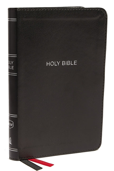 NKJV, Thinline Bible, Compact, Imitation Leather, Black, Red Letter Edition - Ingram