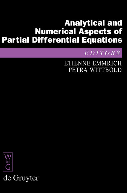 Analytical and Numerical Aspects of Partial Differential Equations: Notes of a Lecture Series - Ingram