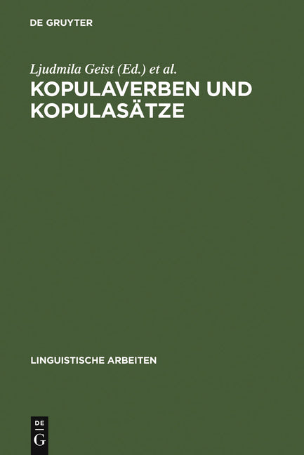 Kopulaverben und Kopulasätze (Reprint 2011) - Ingram