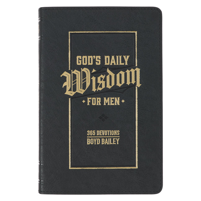 God's Daily Wisdom for Men 365 Devotions Faux Leather - Ingram