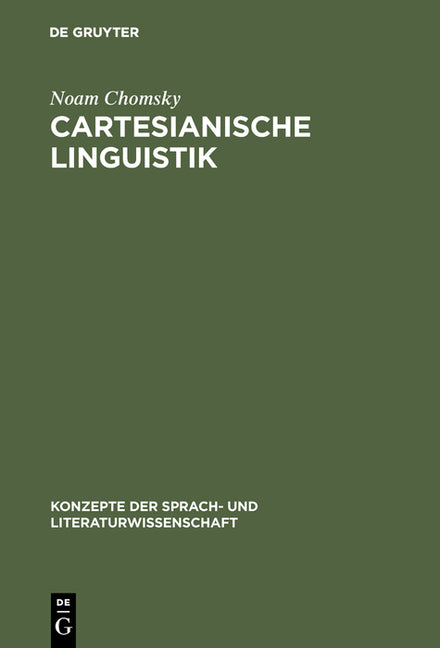 Cartesianische Linguistik (Reprint 2017) - Ingram