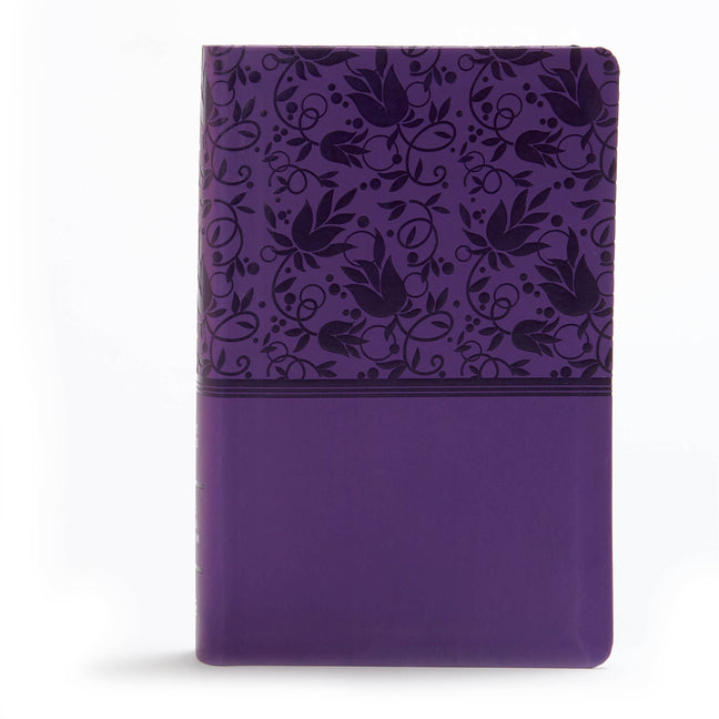 KJV Large Print Personal Size Reference Bible, Purple Leathertouch - Ingram