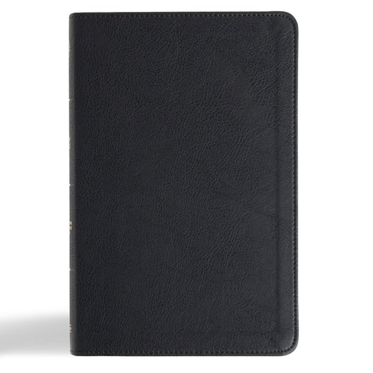 CSB Thinline Bible, Anglicised Edition, Black Leathertouch (Anglicised) - Ingram