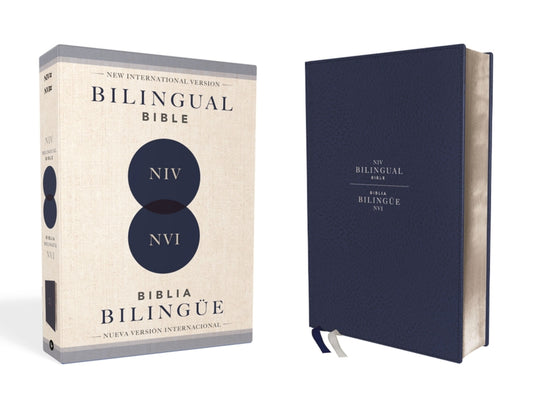 Niv/NVI Bilingual Bible, Revised Text 2022, Leathersoft, Navy / Niv/Nvi, Biblia Bilingüe, Revisión 2022, Leathersoft, Azul Añil - Ingram
