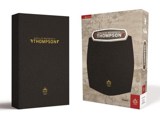 Rvr60, Biblia de Referencia Thompson, Piel Reciclada, Negro - Ingram