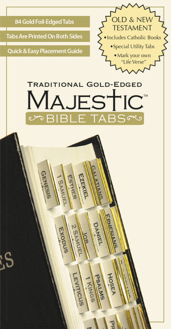 Majestic Traditional Gold-Edged Bible Tabs - Ingram