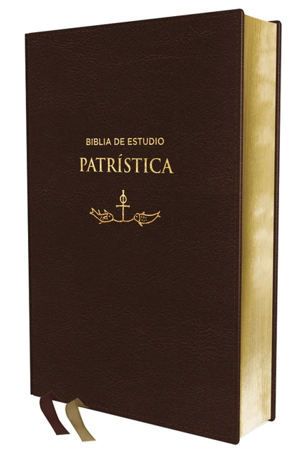 Rvr, Biblia de Estudio Patrística, Leathersoft, Marrón, Interior a DOS Colores, Palabras de Jesús En Rojo, Comfort Print: La Sabiduría del Cristianism - Ingram