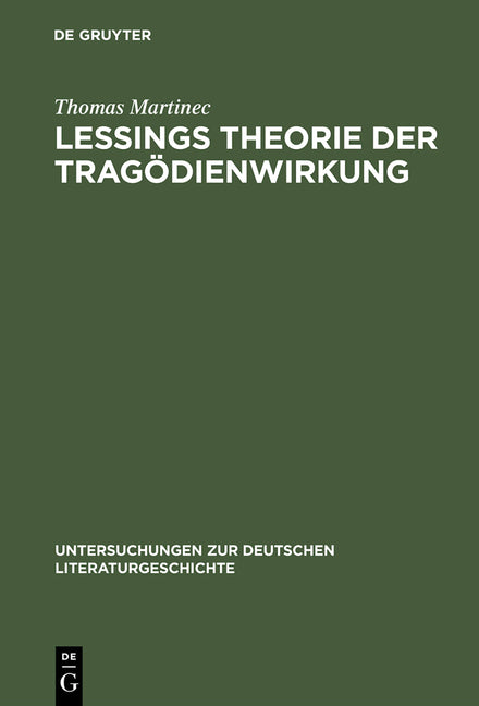 Lessings Theorie der Tragödienwirkung (Reprint 2014) - Ingram