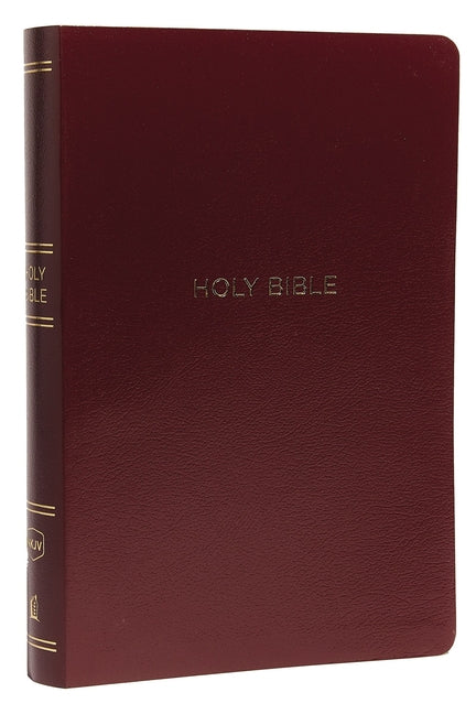 NKJV, Reference Bible, Center-Column Giant Print, Leather-Look, Burgundy, Indexed, Red Letter Edition, Comfort Print - Ingram