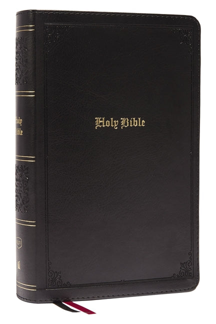 KJV Holy Bible: Large Print Single-Column with 43,000 End-Of-Verse Cross References, Black Leathersoft, Personal Size, Red Letter, Comfort Print (Thum - Ingram
