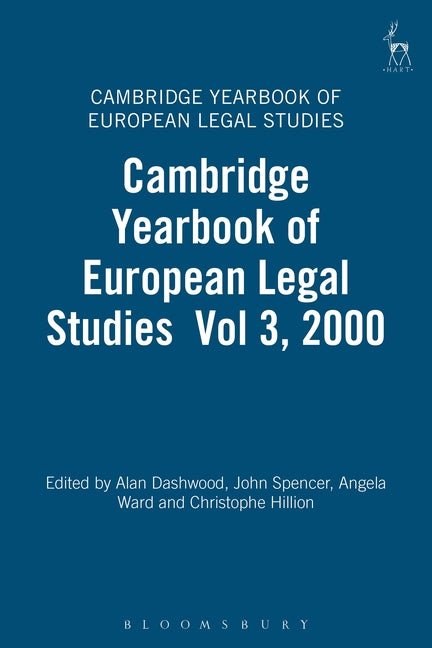 Cambridge Yearbook of European Legal Studies: Volume 3, 2000 (Revised) - Ingram