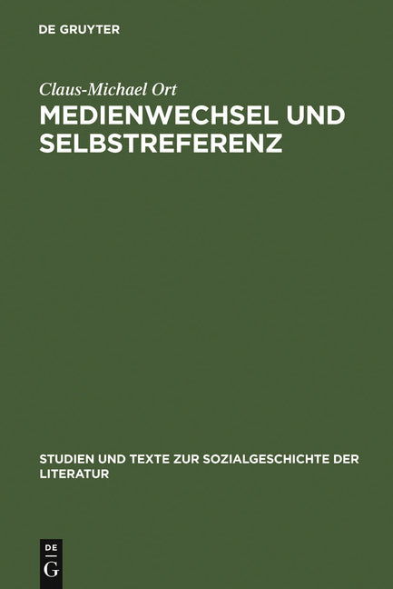 Medienwechsel und Selbstreferenz (Reprint 2011) - Ingram