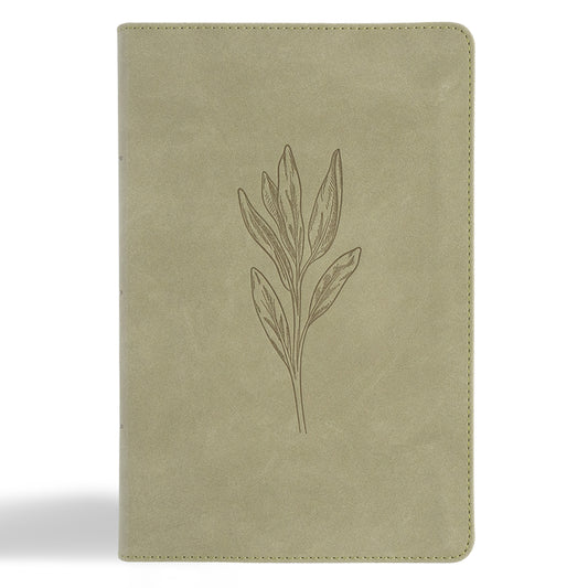 CSB Large Print Personal Size Reference Bible, Digital Study Edition, Sage Suedesoft Leathertouch (, Digital Study) - Ingram