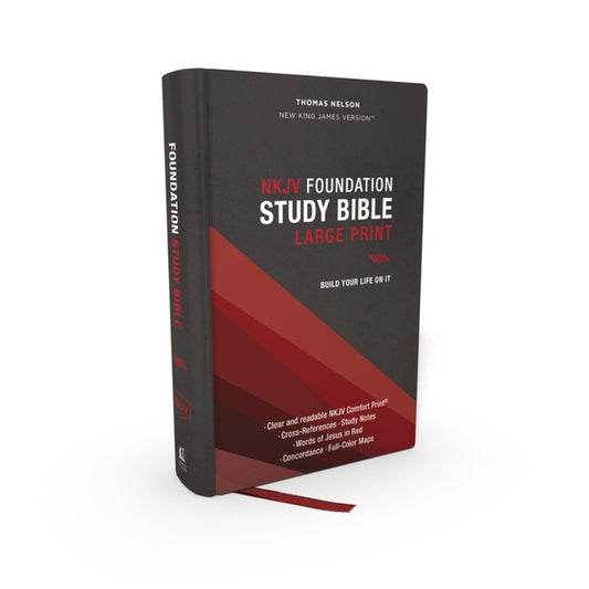 Nkjv, Foundation Study Bible, Large Print, Hardcover, Red Letter, Comfort Print: Holy Bible, New King James Version - Ingram