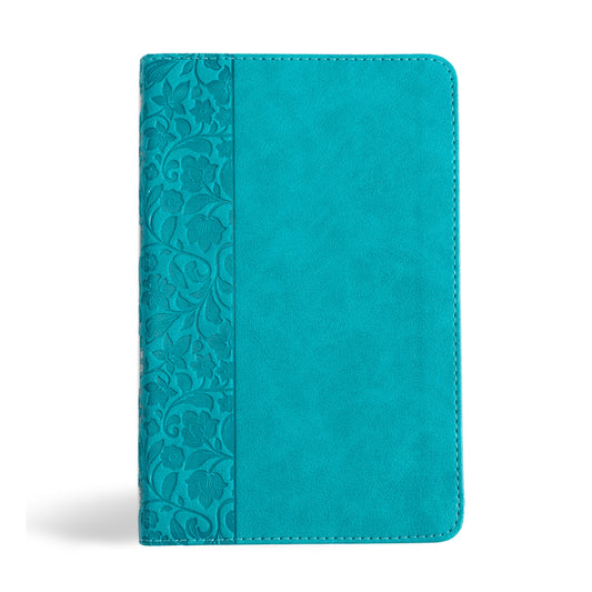 NASB Personal Size Bible, Teal Leathertouch - Ingram