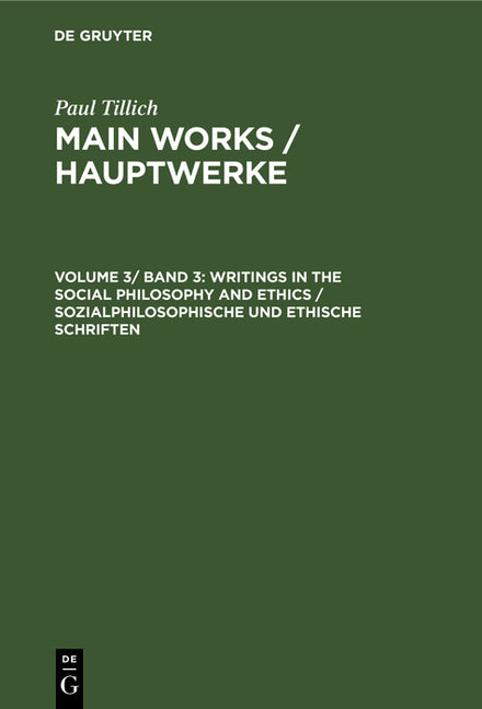 Writings in the Social Philosophy and Ethics / Sozialphilosophische Und Ethische Schriften (Reprint 2020) - Ingram