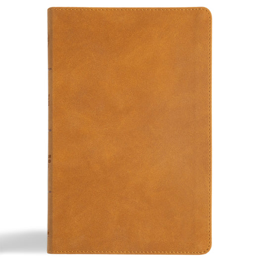 CSB Thinline Bible, Digital Study Edition, Camel Suedesoft Leathertouch (Digital Study) - Ingram