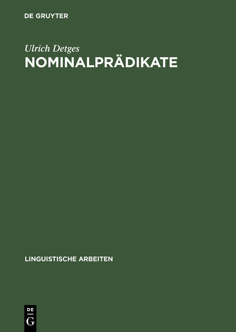 Nominalprädikate: Eine Valenztheoretische Untersuchung Der Französischen Funktionsverbgefüge Des Paradigmas Être Präposition Nomen Und Verwandter Kons - Ingram