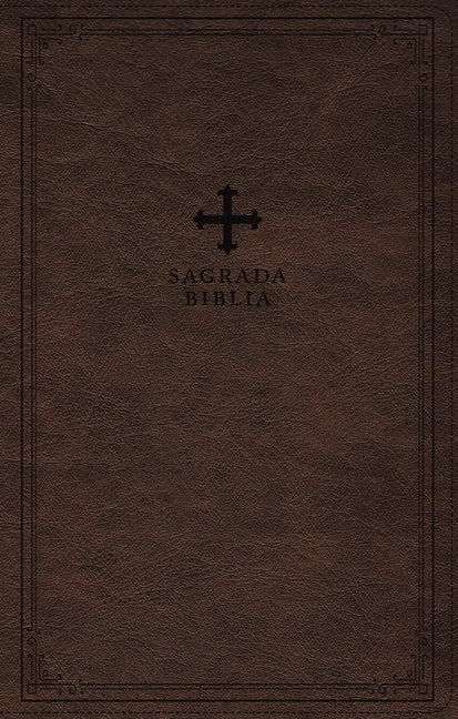 Biblia Católica, Tamaño Personal, Leathersoft, Café, Comfort Print - Ingram